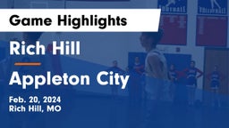 Rich Hill  vs Appleton City  Game Highlights - Feb. 20, 2024