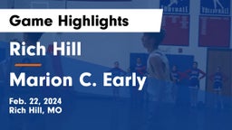 Rich Hill  vs Marion C. Early Game Highlights - Feb. 22, 2024