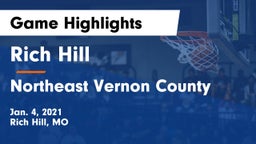 Rich Hill  vs Northeast Vernon County Game Highlights - Jan. 4, 2021
