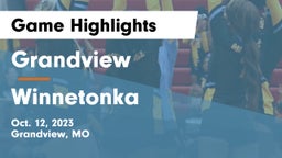 Grandview  vs Winnetonka  Game Highlights - Oct. 12, 2023