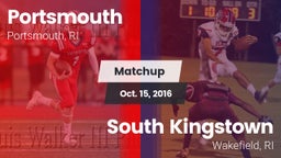Matchup: Portsmouth vs. South Kingstown  2016