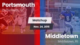 Matchup: Portsmouth vs. Middletown  2016