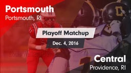 Matchup: Portsmouth vs. Central  2016