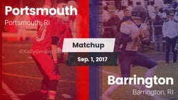 Matchup: Portsmouth vs. Barrington  2017