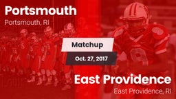 Matchup: Portsmouth vs. East Providence  2017