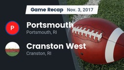 Recap: Portsmouth  vs. Cranston West  2017