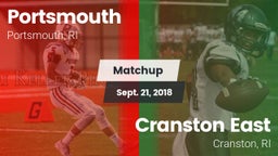 Matchup: Portsmouth vs. Cranston East  2018