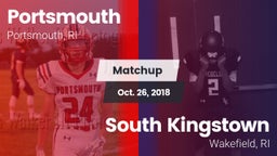 Matchup: Portsmouth vs. South Kingstown  2018