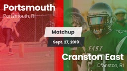 Matchup: Portsmouth vs. Cranston East  2019