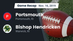 Recap: Portsmouth  vs. Bishop Hendricken  2019