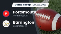 Recap: Portsmouth  vs. Barrington  2023