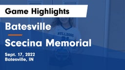 Batesville  vs Scecina Memorial  Game Highlights - Sept. 17, 2022