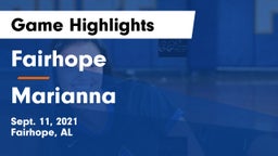 Fairhope  vs Marianna Game Highlights - Sept. 11, 2021