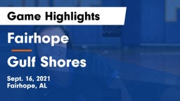 Fairhope  vs Gulf Shores  Game Highlights - Sept. 16, 2021