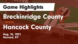 Breckinridge County  vs Hancock County  Game Highlights - Aug. 26, 2021