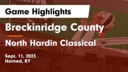 Breckinridge County  vs North Hardin Classical Game Highlights - Sept. 11, 2023