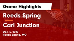 Reeds Spring  vs Carl Junction  Game Highlights - Dec. 5, 2020