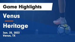 Venus  vs Heritage Game Highlights - Jan. 25, 2022