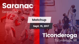 Matchup: Saranac  vs. Ticonderoga  2017