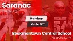 Matchup: Saranac  vs. Beekmantown Central School 2017