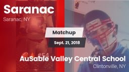 Matchup: Saranac  vs. AuSable Valley Central School 2018