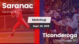 Matchup: Saranac  vs. Ticonderoga  2018