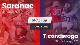 Matchup: Saranac  vs. Ticonderoga  2019