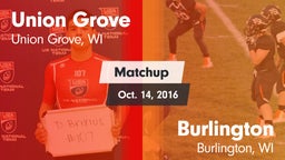 Matchup: Union Grove High vs. Burlington  2016