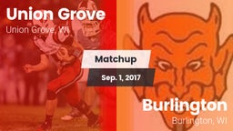 Matchup: Union Grove High vs. Burlington  2017