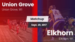 Matchup: Union Grove High vs. Elkhorn  2017