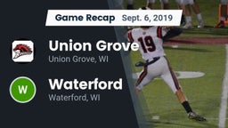 Recap: Union Grove  vs. Waterford  2019
