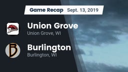 Recap: Union Grove  vs. Burlington  2019