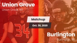 Matchup: Union Grove High vs. Burlington  2020