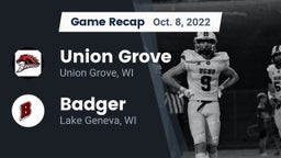 Recap: Union Grove  vs. Badger  2022