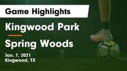 Kingwood Park  vs Spring Woods  Game Highlights - Jan. 7, 2021