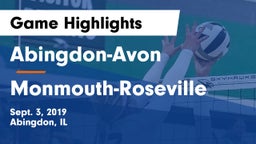 Abingdon-Avon  vs Monmouth-Roseville  Game Highlights - Sept. 3, 2019