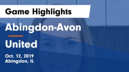 Abingdon-Avon  vs United Game Highlights - Oct. 12, 2019