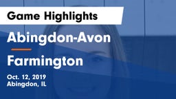 Abingdon-Avon  vs Farmington Game Highlights - Oct. 12, 2019