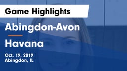 Abingdon-Avon  vs Havana Game Highlights - Oct. 19, 2019
