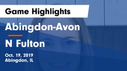 Abingdon-Avon  vs N Fulton Game Highlights - Oct. 19, 2019