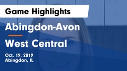 Abingdon-Avon  vs West Central  Game Highlights - Oct. 19, 2019