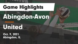 Abingdon-Avon  vs United Game Highlights - Oct. 9, 2021