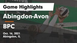 Abingdon-Avon  vs BPC Game Highlights - Oct. 16, 2021