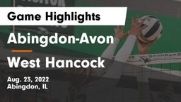 Abingdon-Avon  vs West Hancock Game Highlights - Aug. 23, 2022