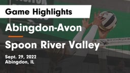 Abingdon-Avon  vs Spoon River Valley Game Highlights - Sept. 29, 2022