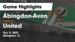 Abingdon-Avon  vs United Game Highlights - Oct. 8, 2022