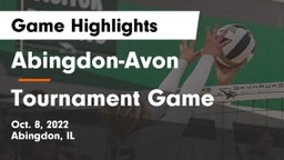Abingdon-Avon  vs Tournament Game Game Highlights - Oct. 8, 2022
