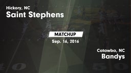 Matchup: Saint Stephens High vs. Bandys  2016