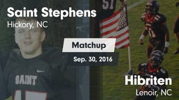 Matchup: Saint Stephens High vs. Hibriten  2016