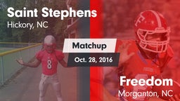Matchup: Saint Stephens High vs. Freedom  2016